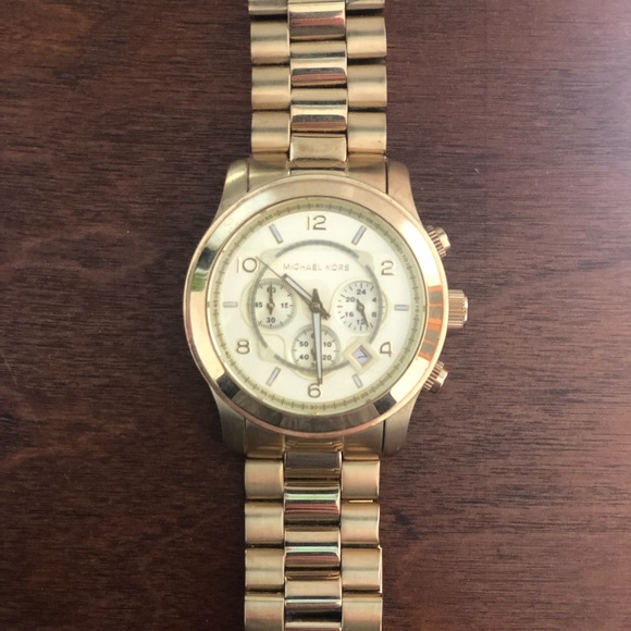 Oversized Gold Michael Kors Watch - Picture 2 of 6